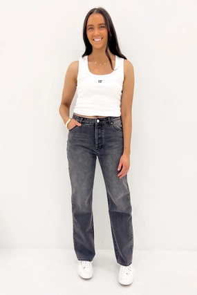 Teen Outfit Elegant 90s Relaxed Jean Worn Black