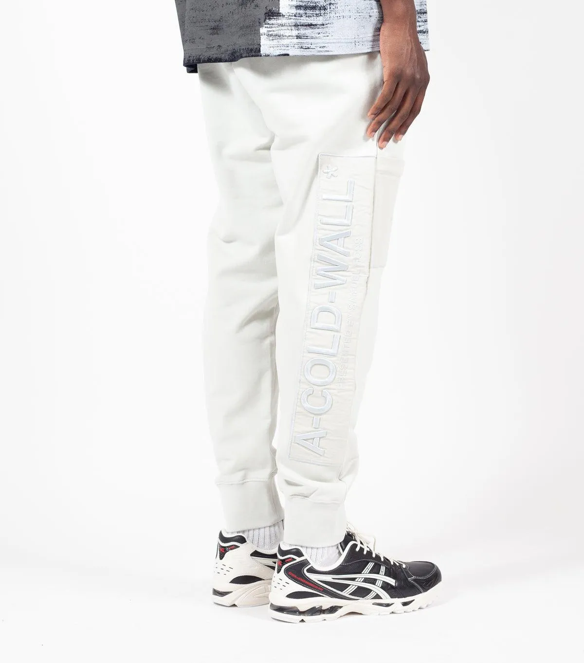 A-COLD-WALL* Logo Embroidery Sweat Pant White Winter Fit Noble Grace