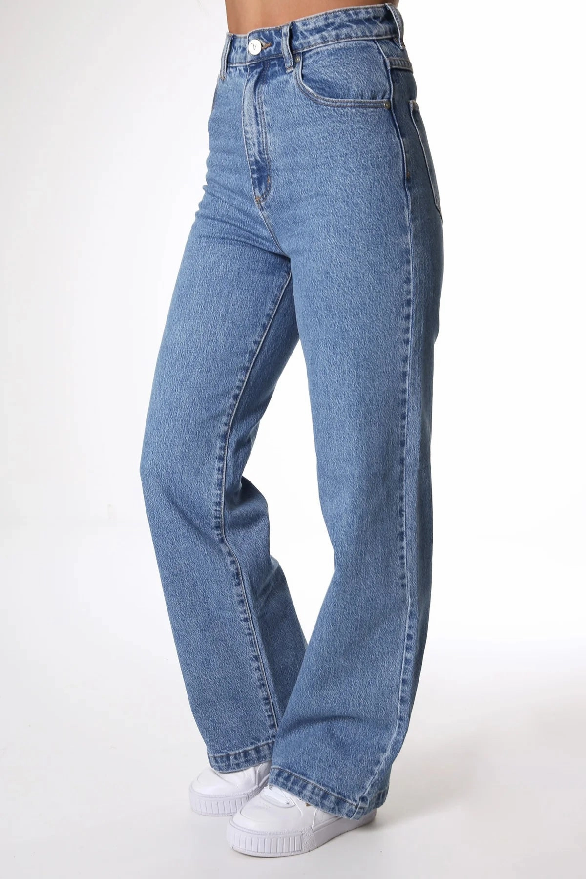 A 94 High & Wide Jean Debbie Layered Look Relaxed Style Lightweight Durable