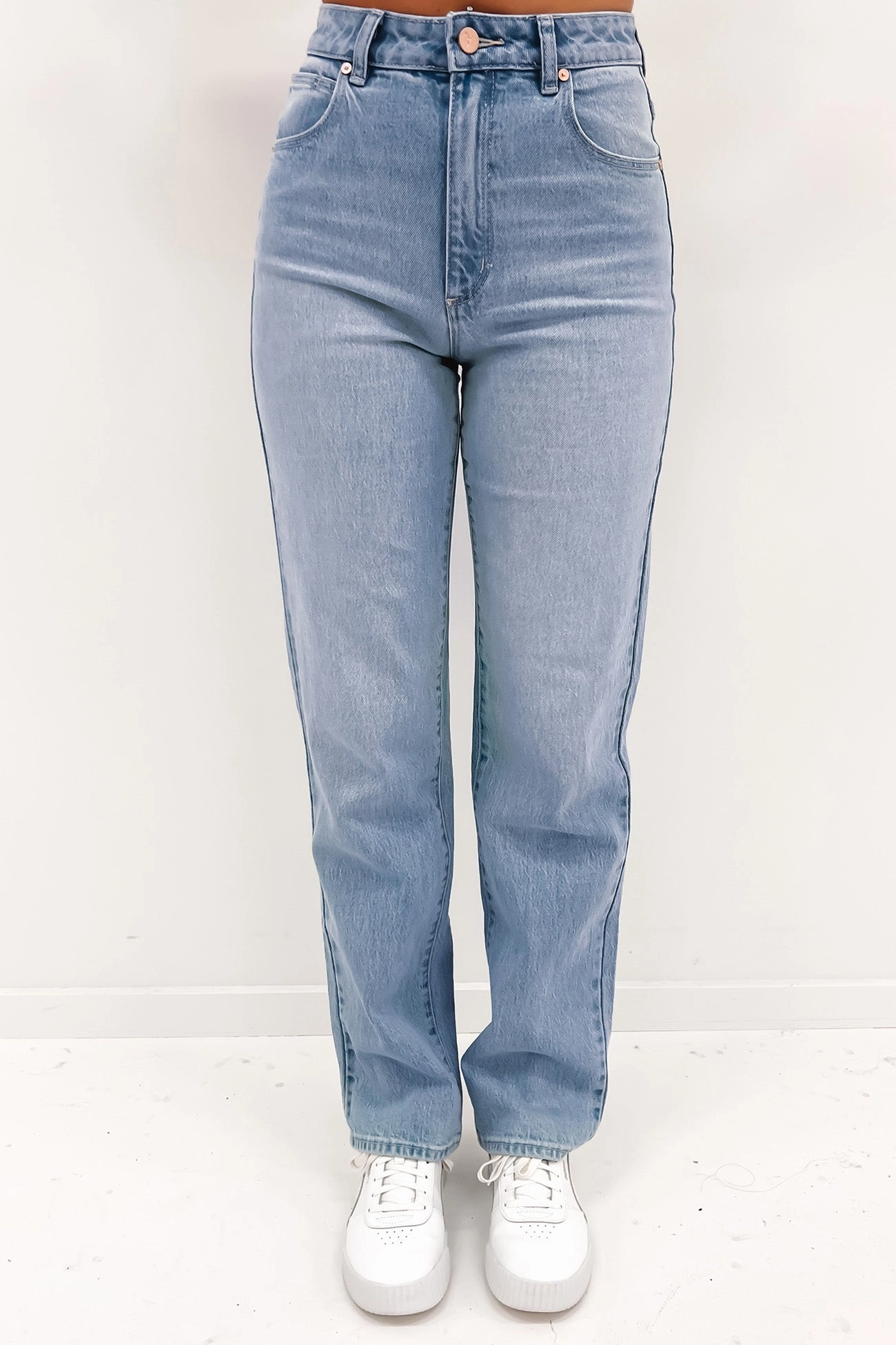 Unisex Wear Premium Relaxed Style Smart Casual Minimalist Style A 94 High Straight Jean Gina