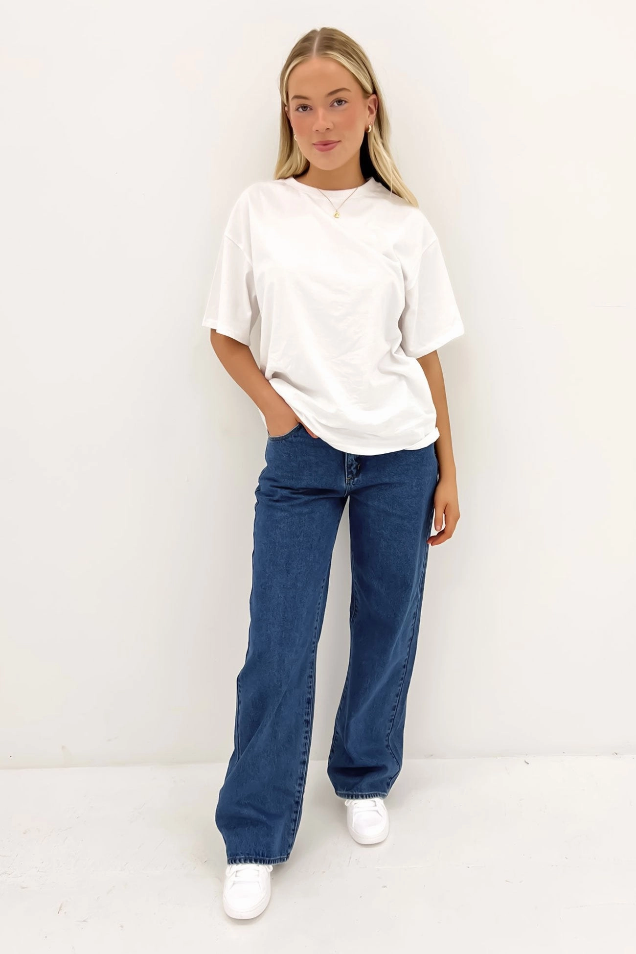 Lightwear Option Garment Dyed Technique A 95 Baggy Jean Liliana