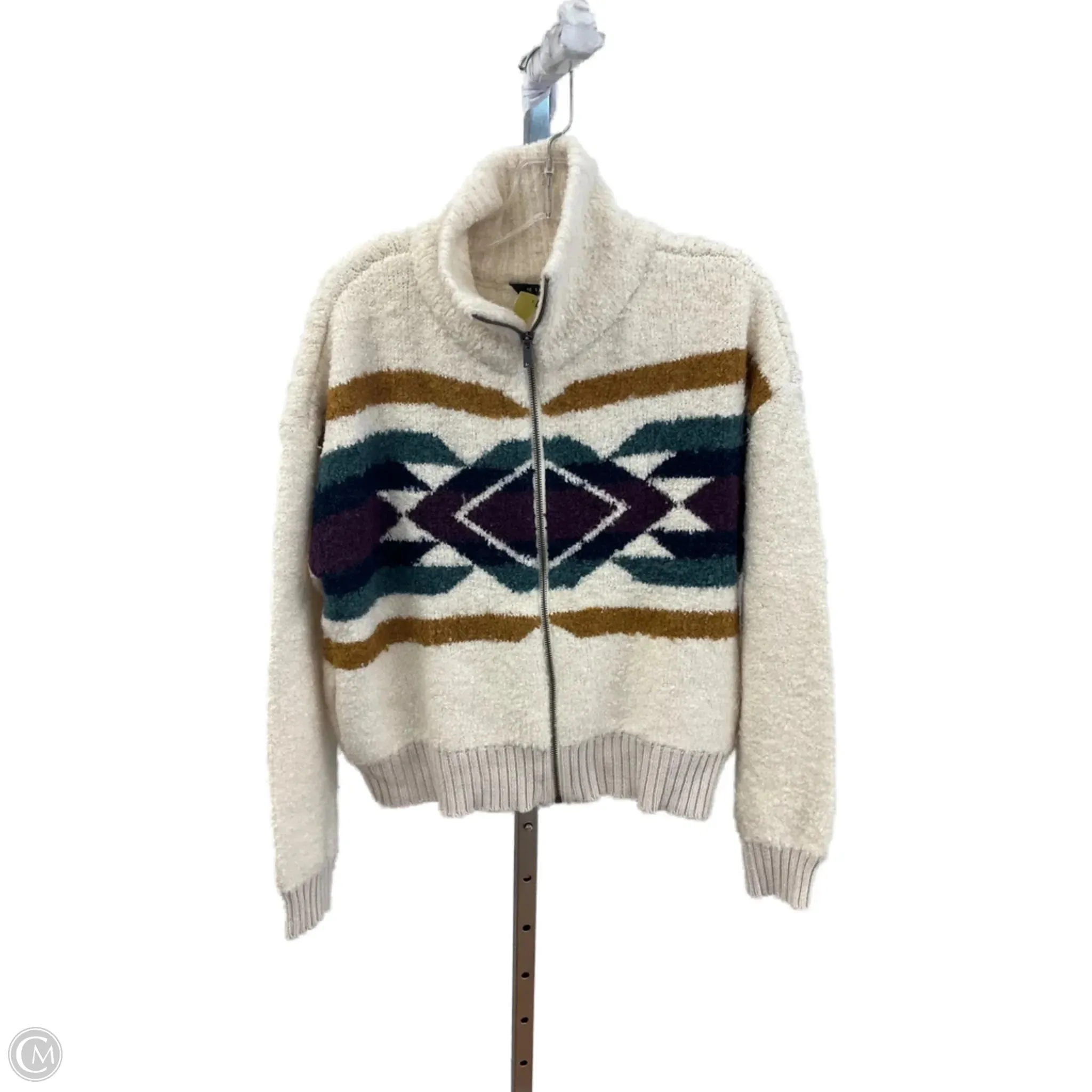 Sweater By Clothes Mentor In Multi-colored, Size: L AntiOdor Fabric HighDurabilityClothing