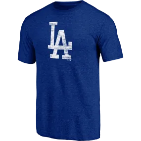 Love Core Collapsible Hood Men's Dodgers Triblend Logo Short Sleeve