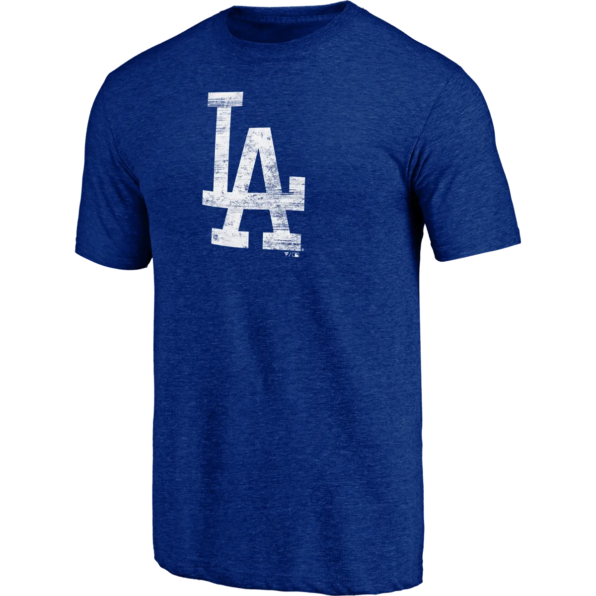 Men's Dodgers Triblend Logo Short Sleeve Thick Glow