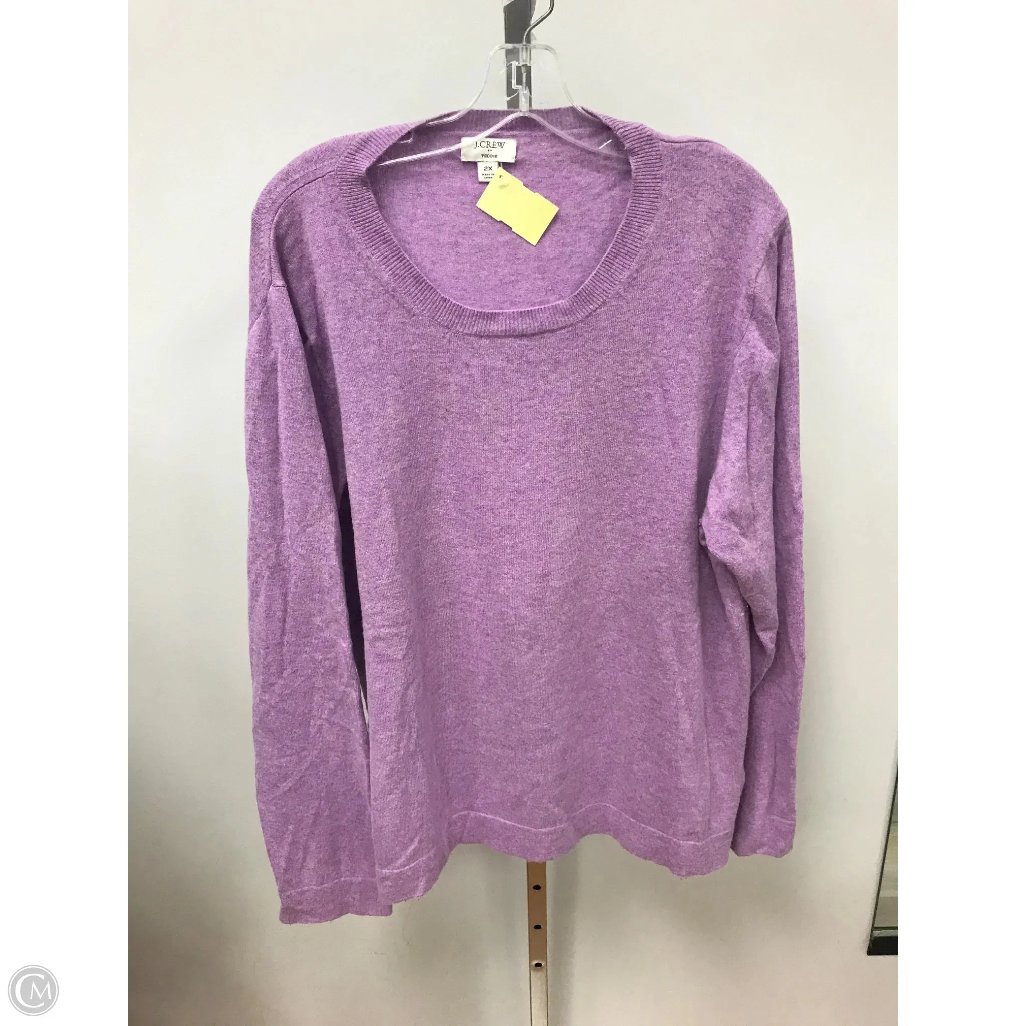 SoftLining Style Mood Sweater By J. Crew In Purple, Size: 2x
