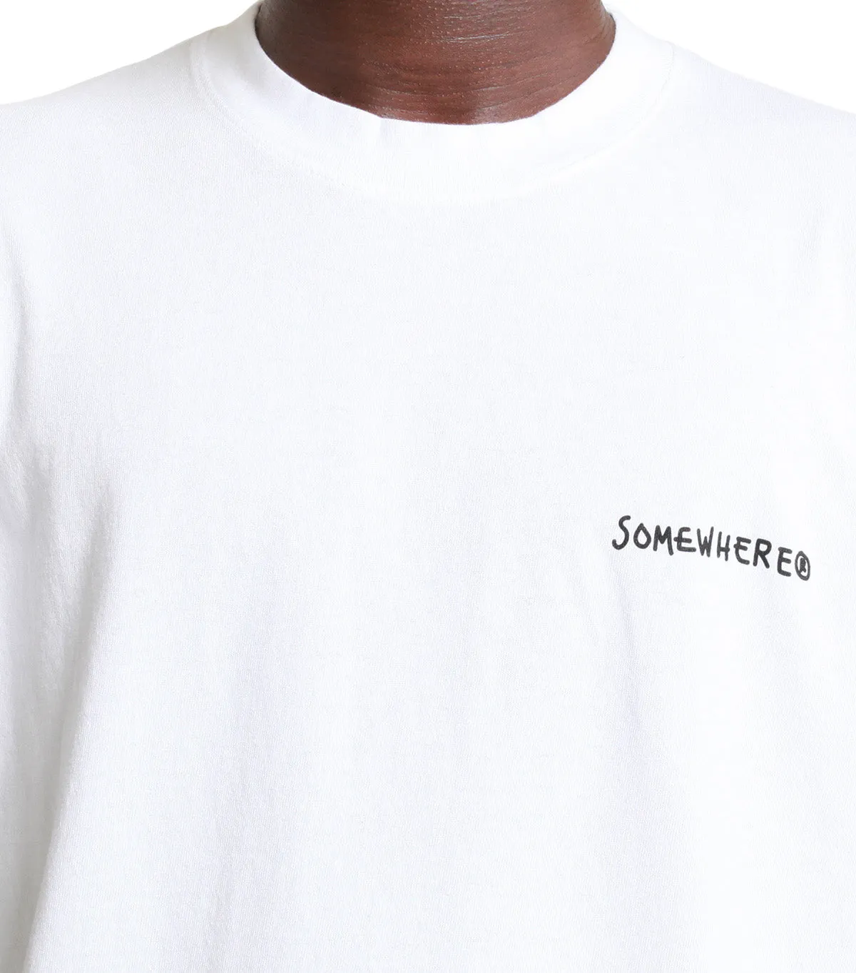 Soft Core SOMEWHERE Savior T-Shirt White
