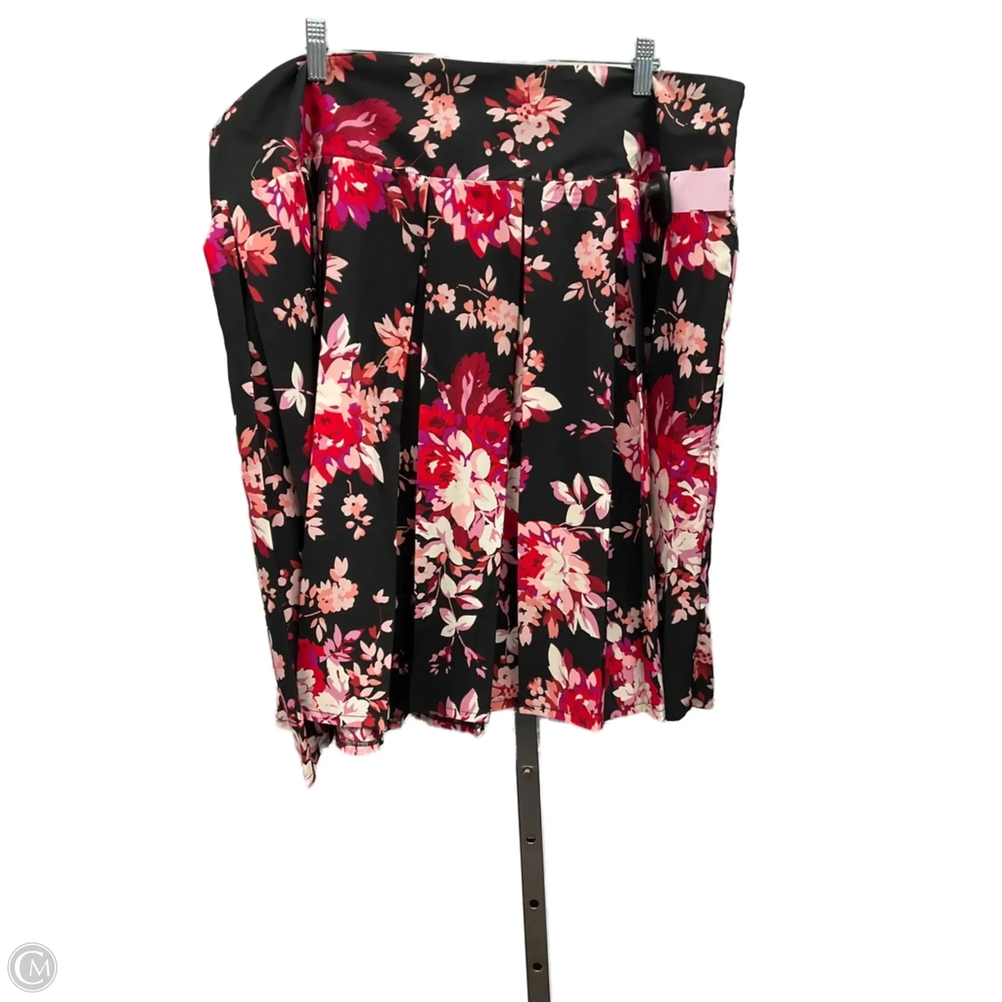 warm fleece HypoallergenicTextile Skirt Mini & Short By Roz And Ali In Floral Print, Size: 18