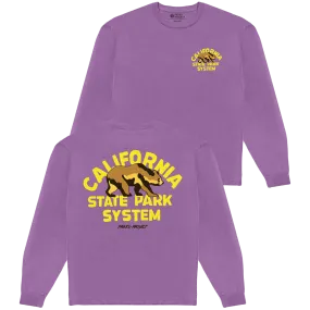 Calm Ease California State Park System Vintage Bear Logo Long Sleeve Tee