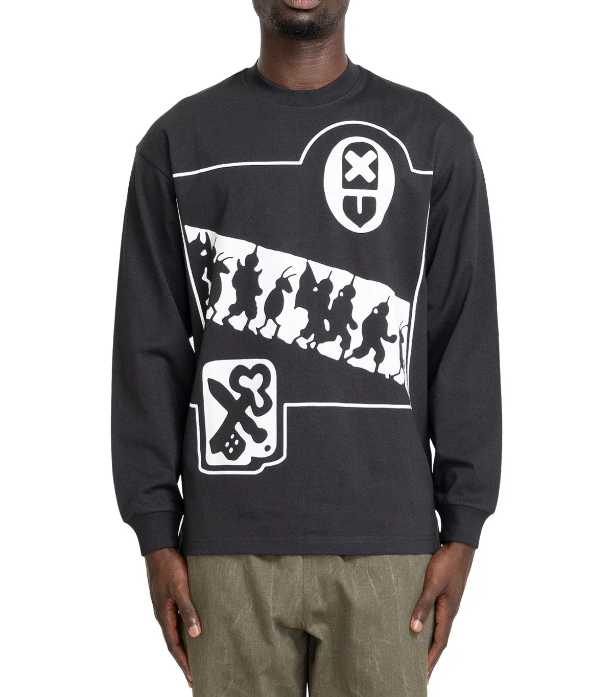 The Trilogy Tapes Pathetic Legion Longsleeve Black HypoallergenicTextile MachineWashable Fabric