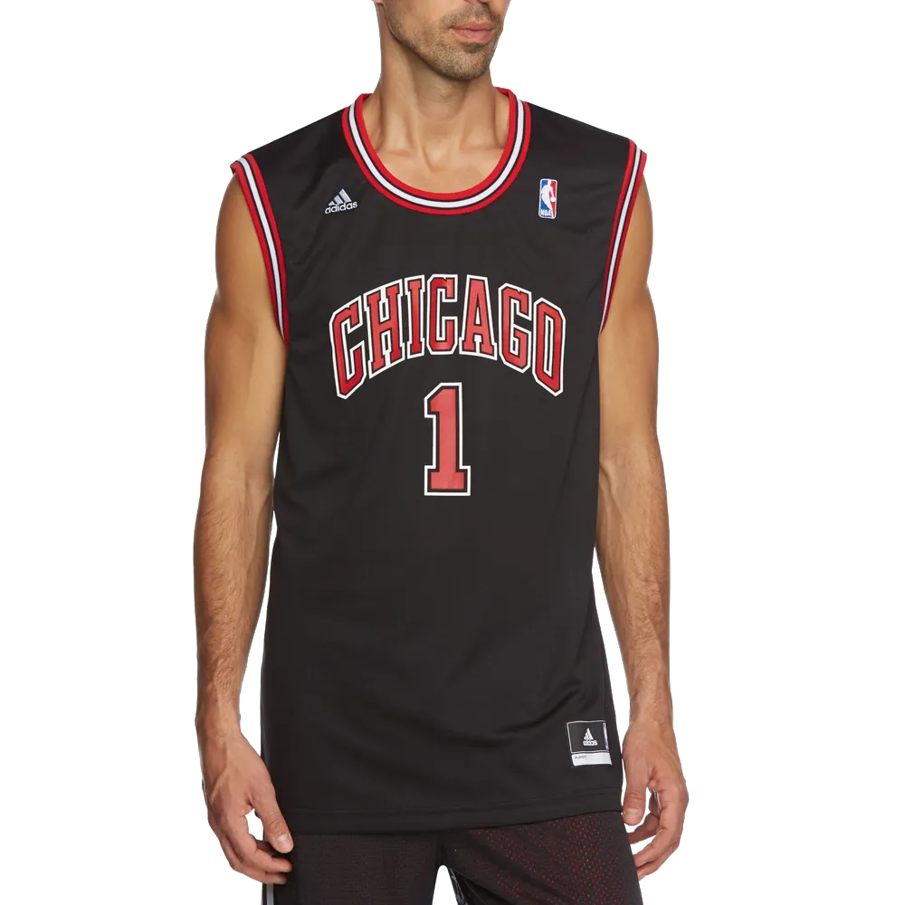Adidas Chicago Bulls Derrick Rose Replica Basketball Jersey Modern Style Oeko Tex Certified