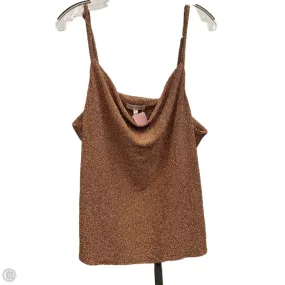 Top Sleeveless By Skies Are Blue In Copper, Size: 1x AdjustableWaist Ocean Air