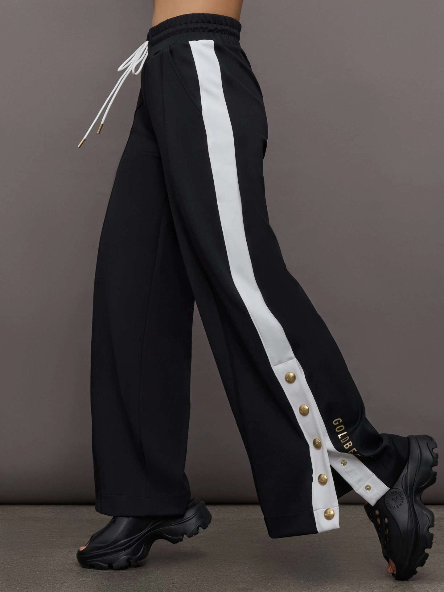 Grimaud Track Pant - Black NoRoll Waistband Design No Slip Grip