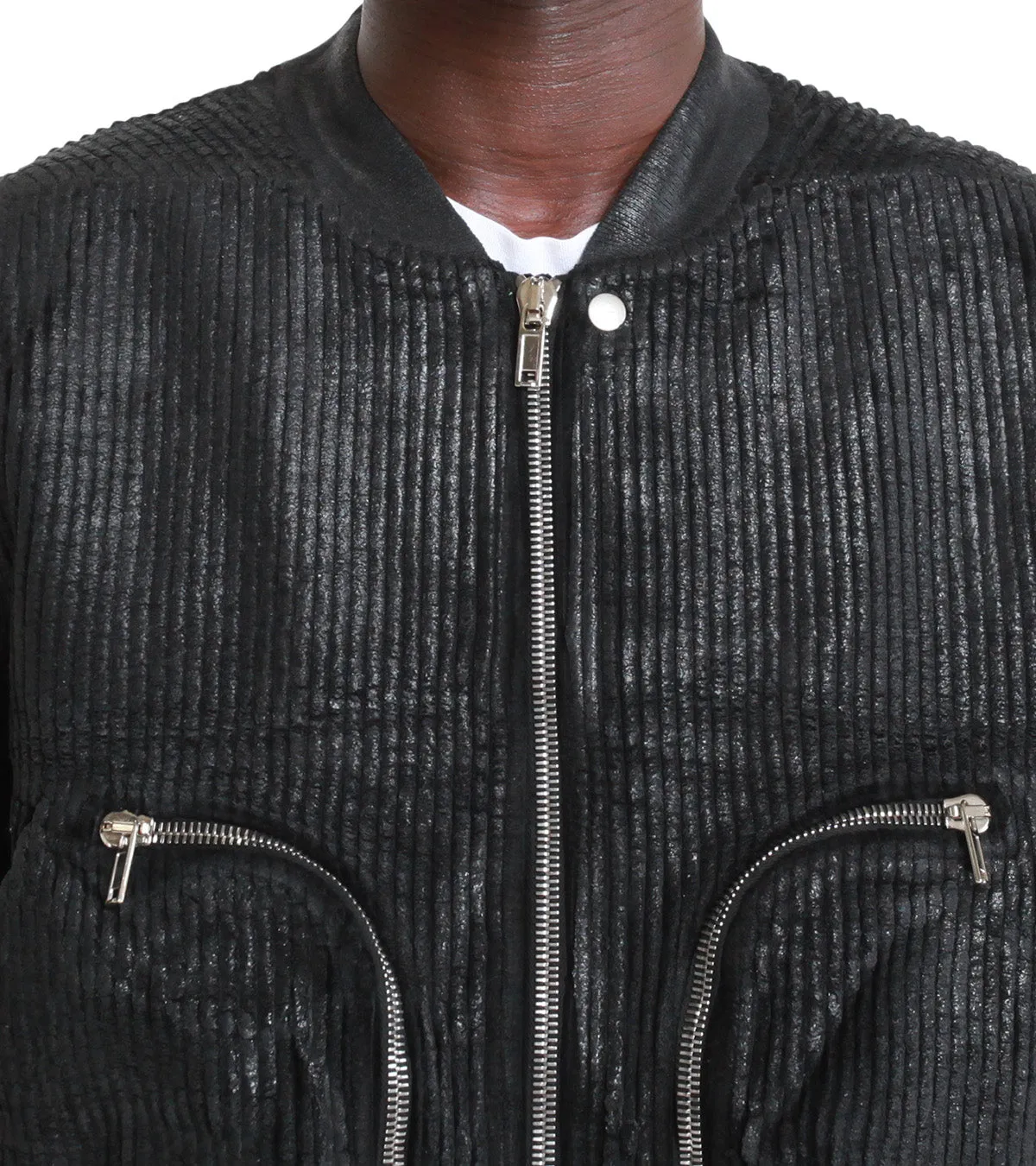 Rick Owens DRKSHDW Bauhaus Flight Bomber Jacket Black Sky Cool Downtown Cool