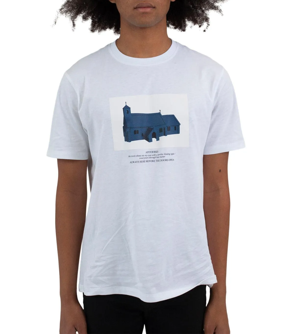 elastic waistband Urban Cool AFFXWRKS Doors T-Shirt White