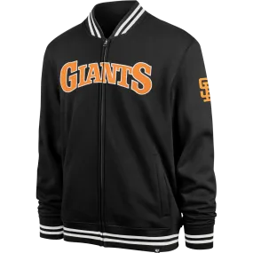 Men's Giants Wax Pack Pro Camden Track Jacket StainlessZippers Daily Use