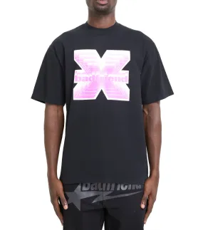 Badfriend X-Rated T-Shirt Black Silver Glow
