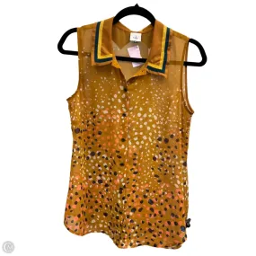 Top Sleeveless By Cabi In Brown, Size: S YarnDyeStripe