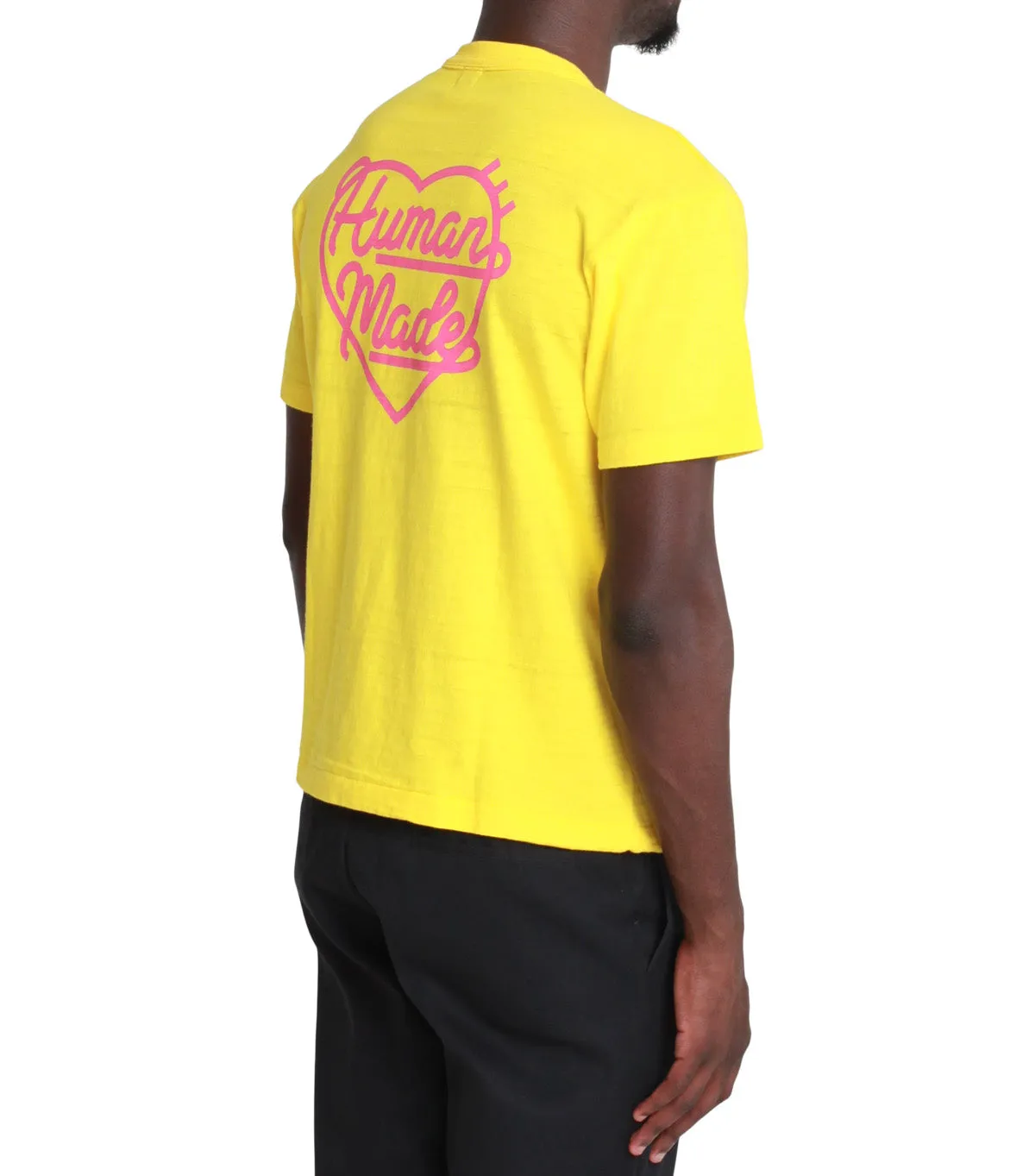 Human Made Color T-Shirt Yellow DoubleLayeredEdging Picnic Fun