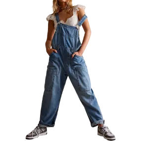 LowBulkFabric LayeredPaneling Women's Way Back Overall