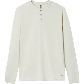 Men's Waffle Henley Travel Light