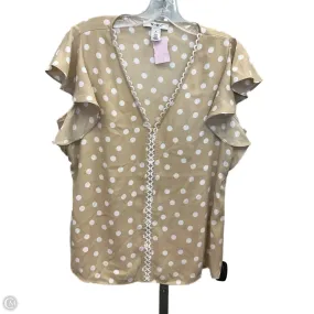 Top Short Sleeve By White House Black Market In Polkadot Pattern, Size: S Cozy Knit TemperatureRegulating Fabric