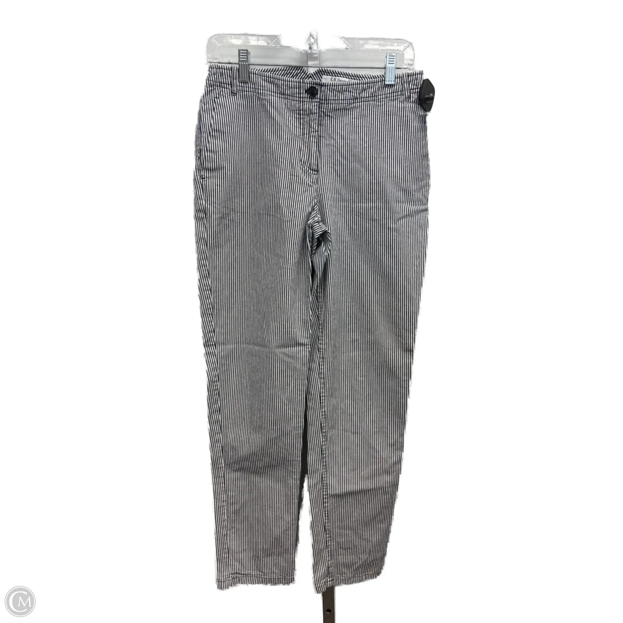 Travel Core Pants Cropped By Lk Bennett In Striped Pattern, Size: 4