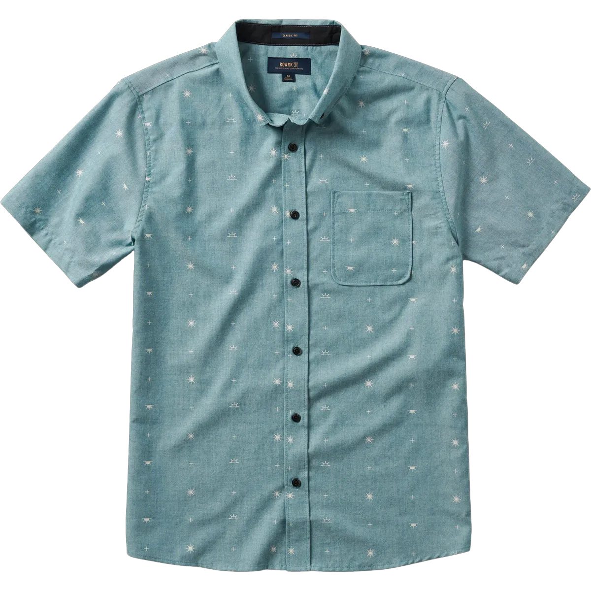 Calm Tone Men's Scholar Oxford Short Sleeve Woven