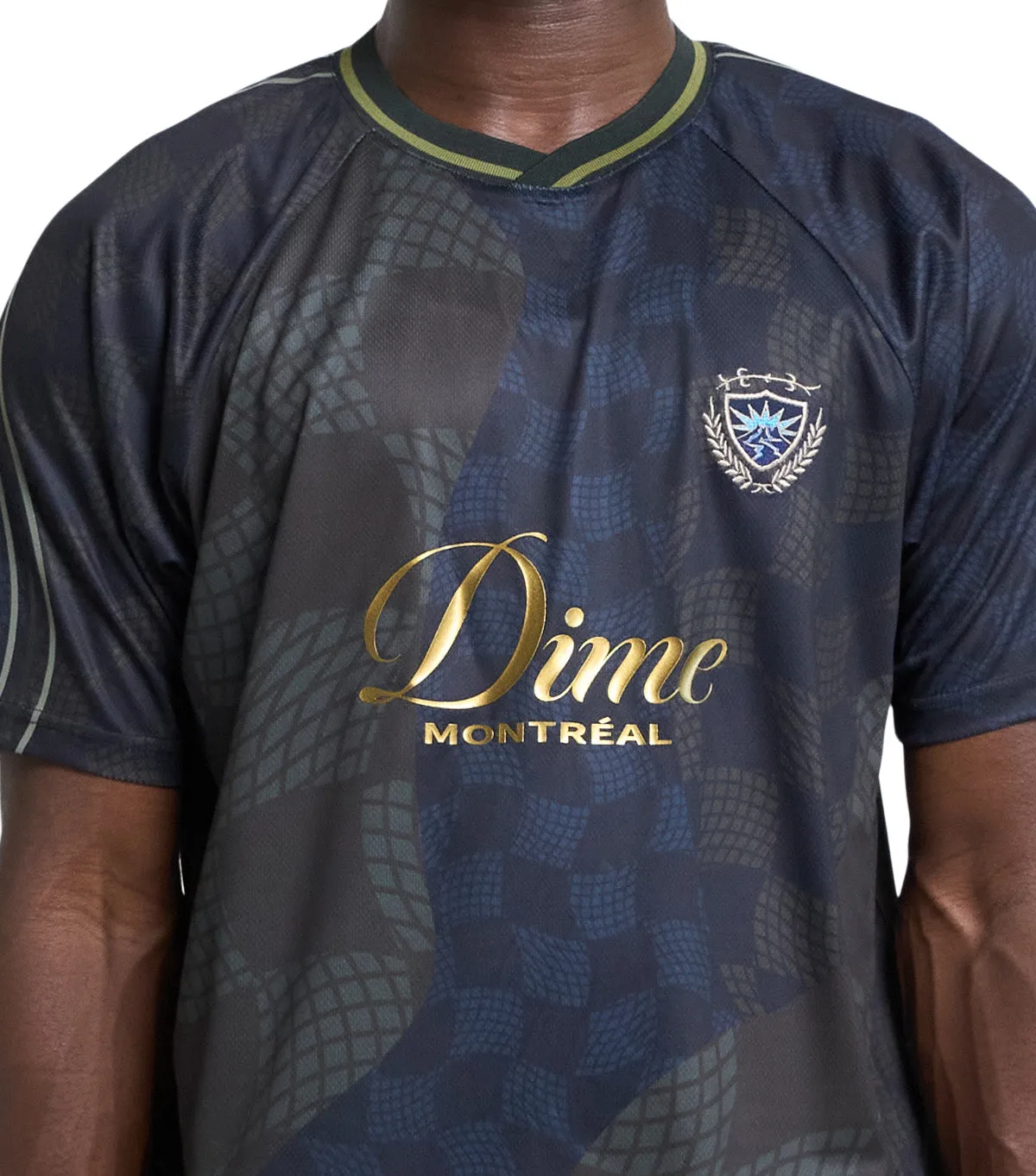 Dime Checkered Home Jersey Black NonRestrictive Fit