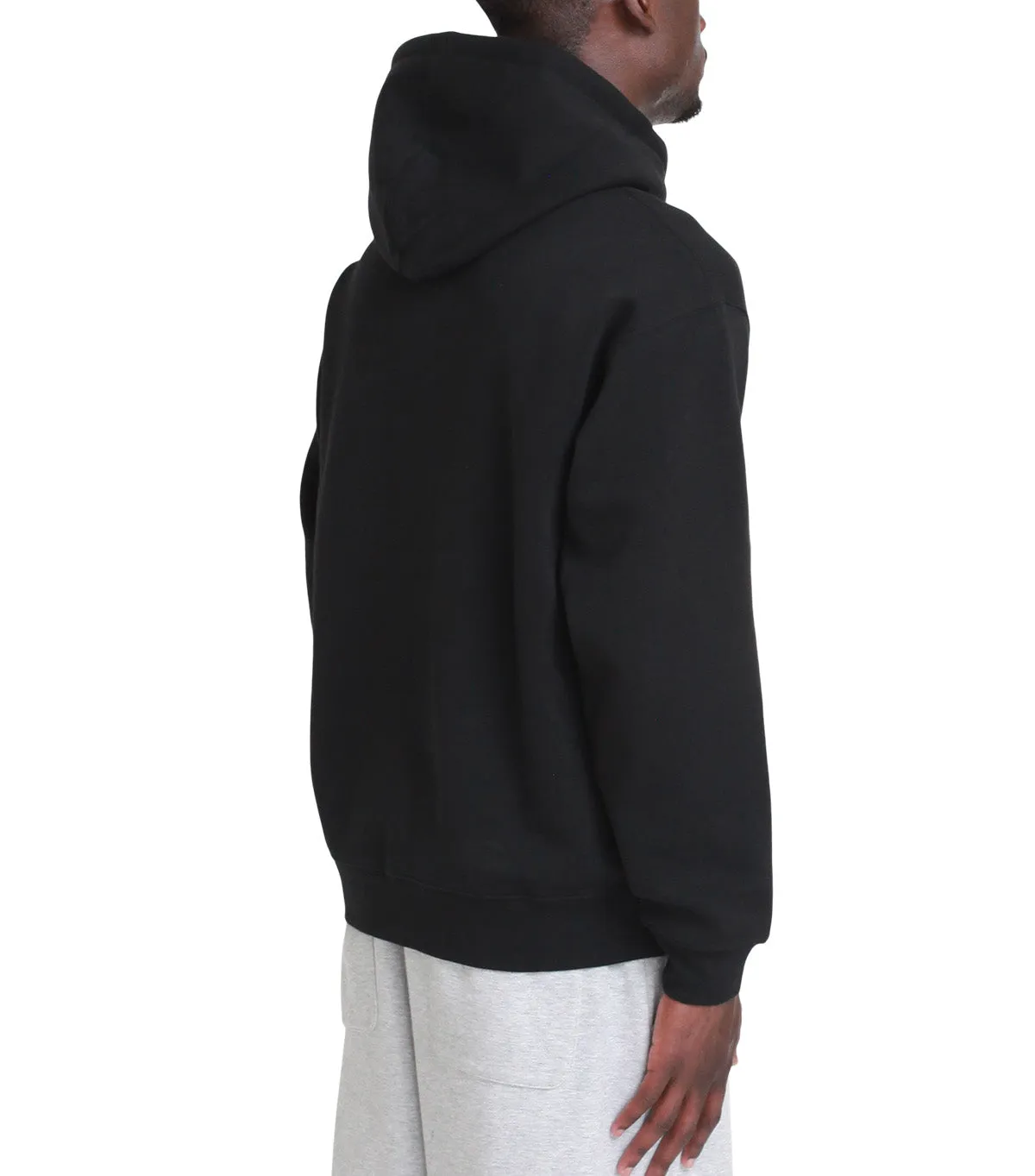 Daily Fit slow life Dime Classic Shiny Hoodie Black
