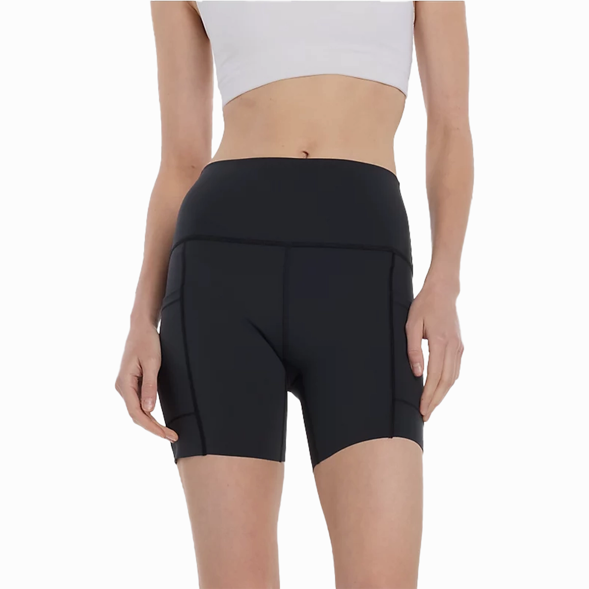 education industry fade resistant color Women's NB Sleek Pocket High Rise Short 6"