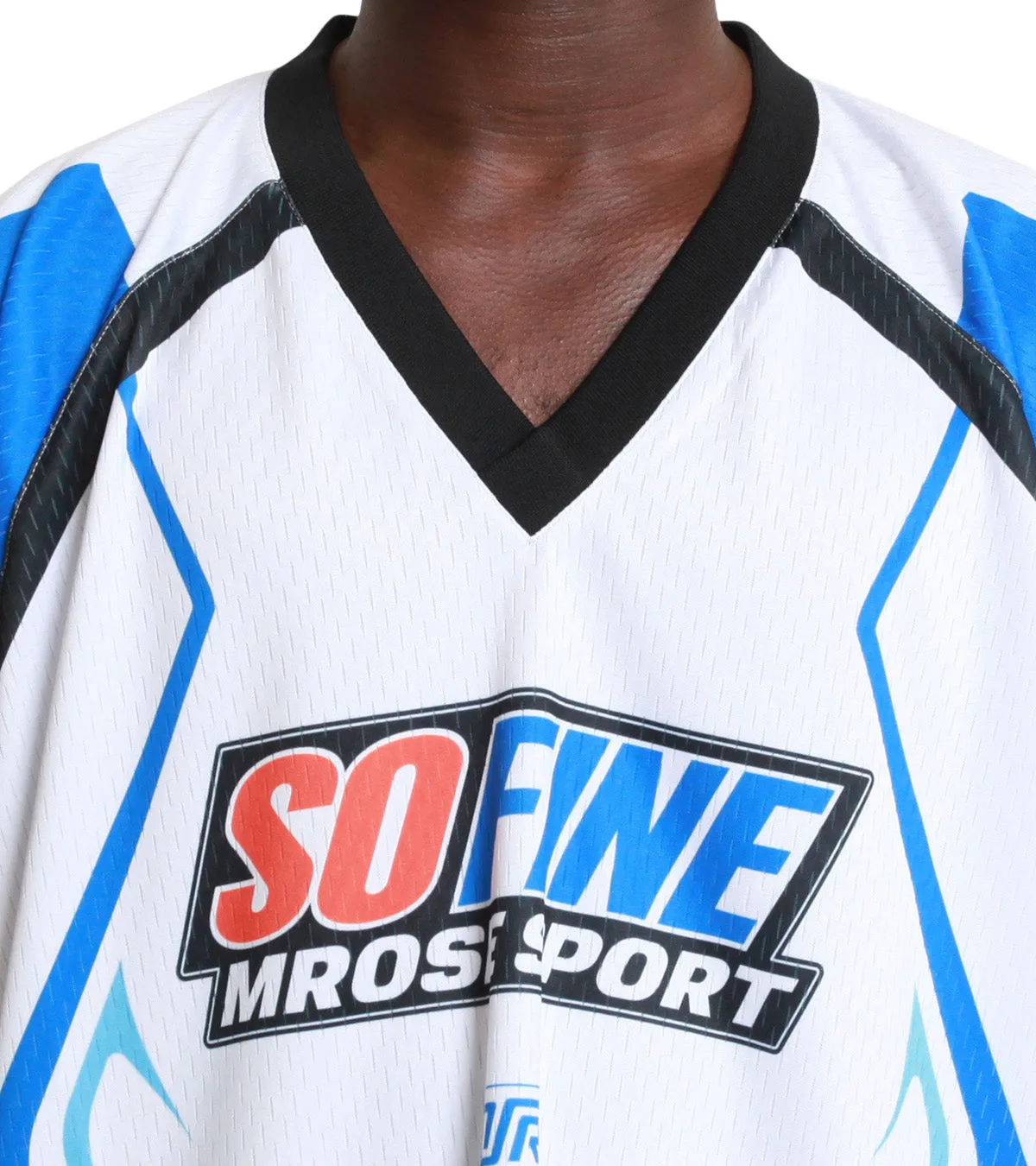 Martine Rose Motorcross Jersey White UVProtection Clear Glow