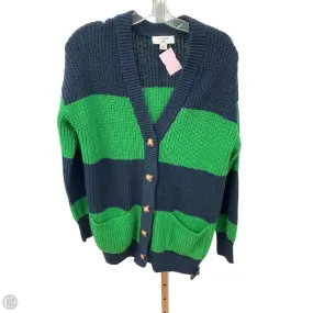 Sweater Cardigan By Clothes Mentor In Blue & Green, Size: Xxs Multi Way Adjustable Fit NeutralPalette