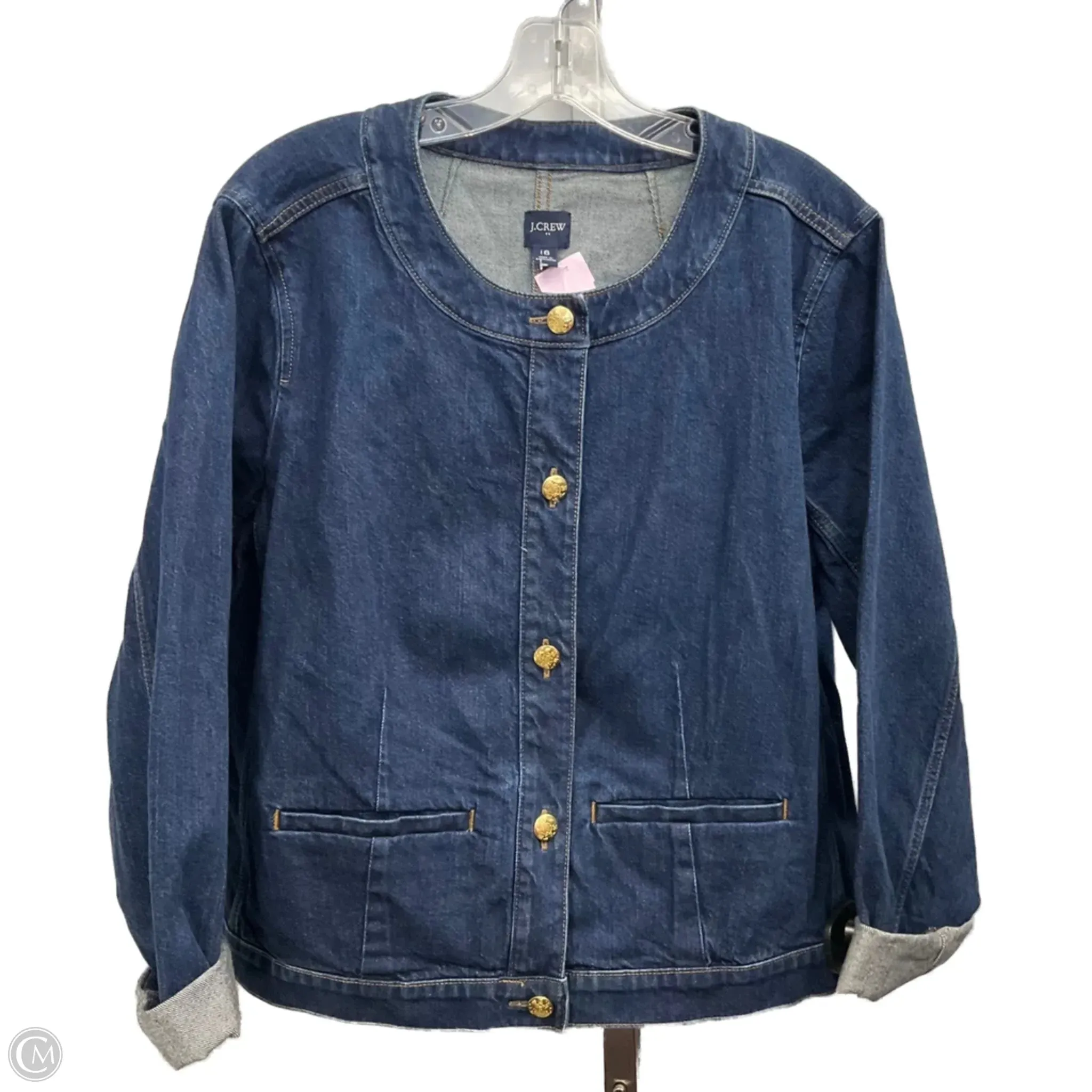 Jacket Denim By J. Crew In Blue Denim, Size: 18 Odor Control Fibers
