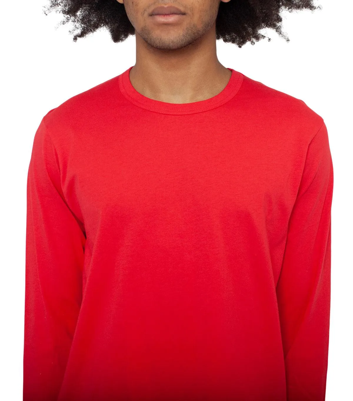 NoSlipGrip CdG SHIRT Rear Logo Long Sleeve T-Shirt Red