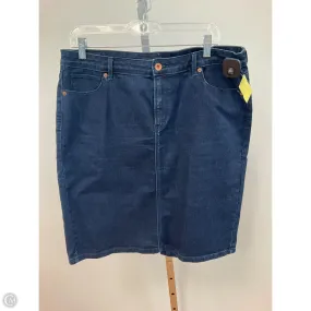 Skirt Mini & Short By Lands End In Blue Denim, Size: 12 casual fun