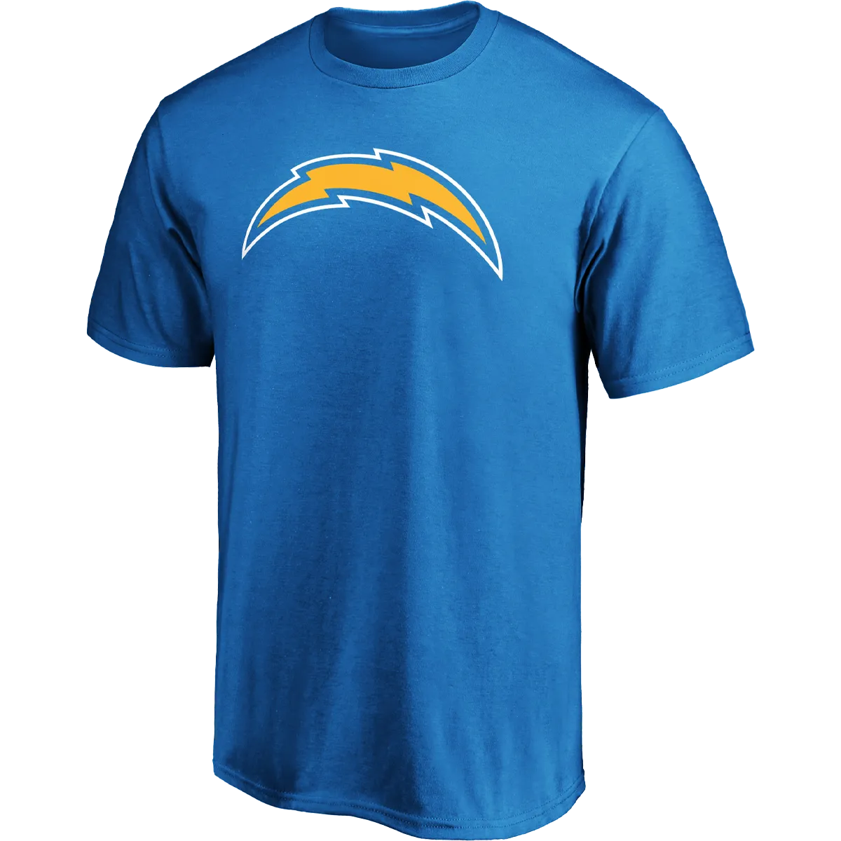 Mind Ease Men's Chargers Cotton Primary Logo Short Sleeve