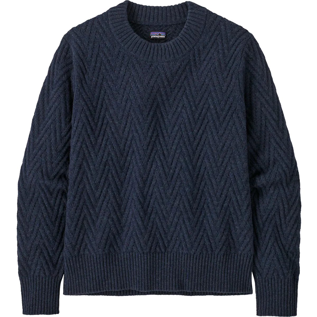 Women's Recycled Wool Crewneck Sweater QuickDrying FormFitting Cut
