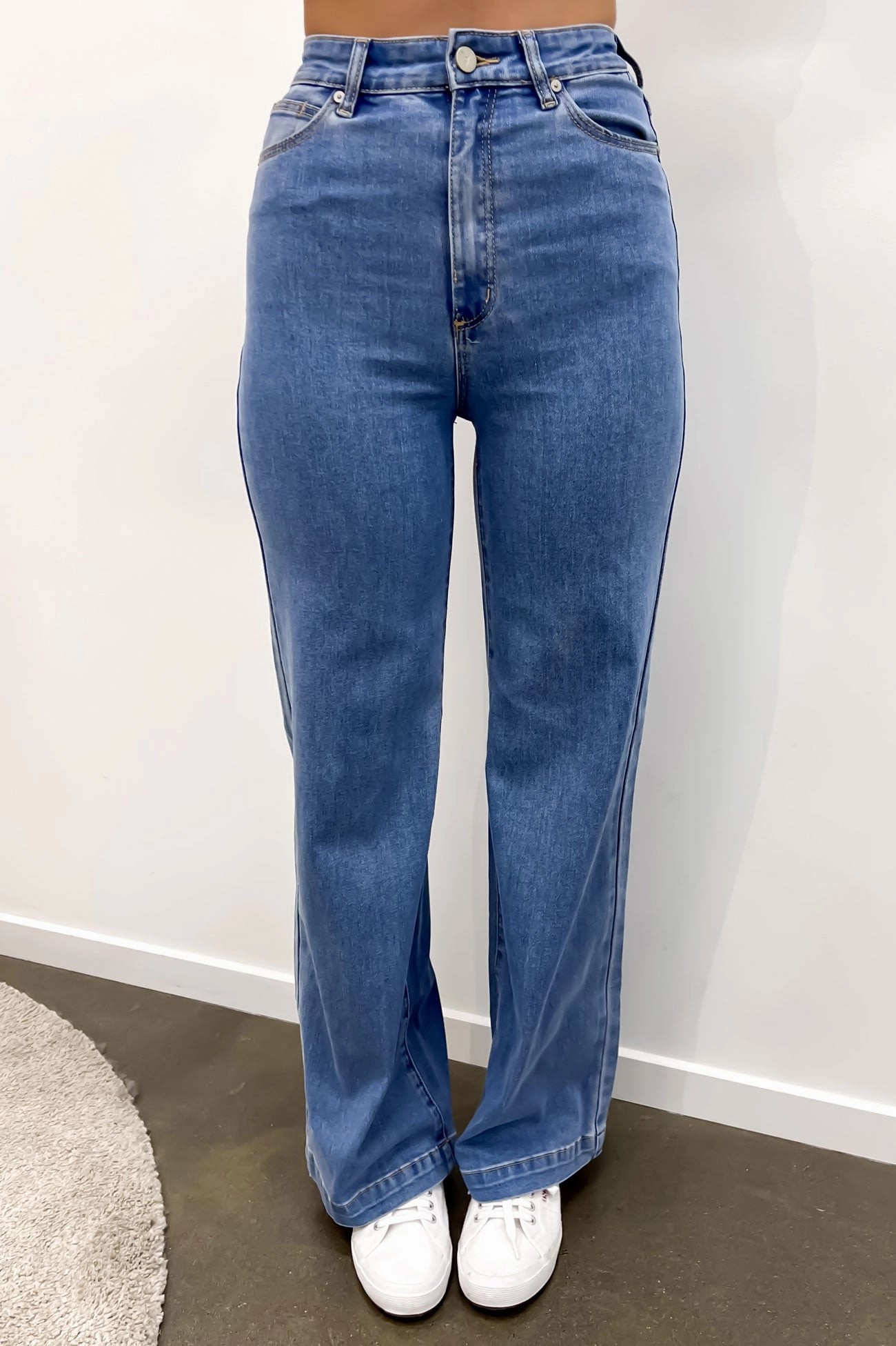 A 94 Wide Jean Peta Quick Wash Basic Fashion