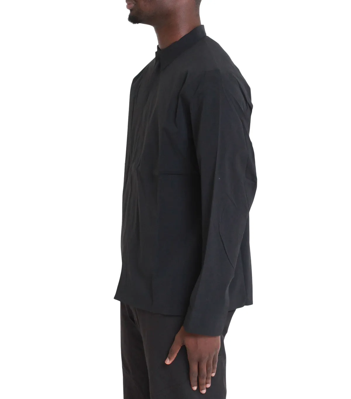Arc'teryx Veilance Metry Long Sleeve Shirt Black Breathable Lining
