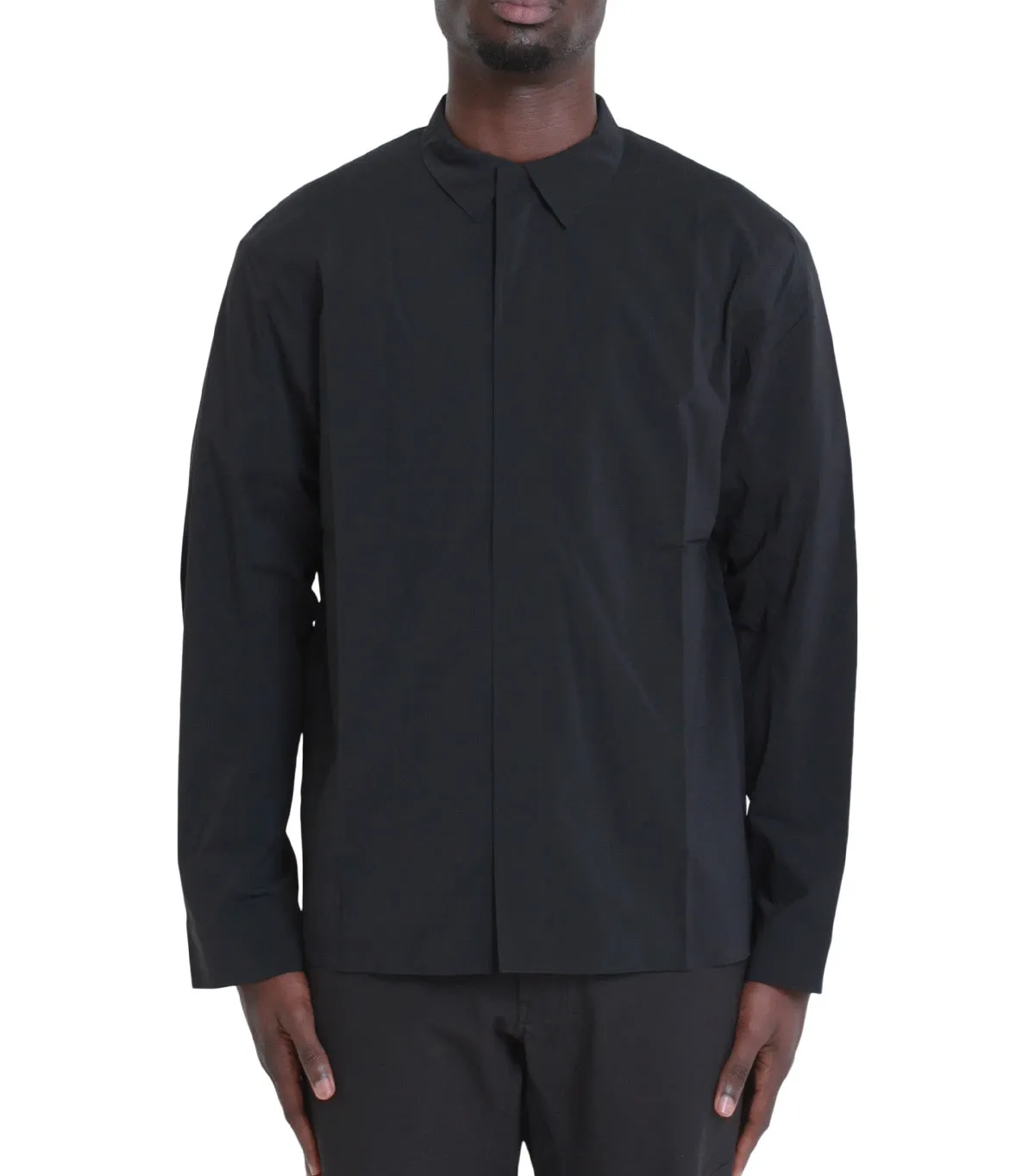 Basic Core Arc'teryx Veilance Metry Long Sleeve Shirt Black