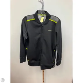 Stretchable Fabric Athletic Jacket By Dkny In Black, Size: Xs