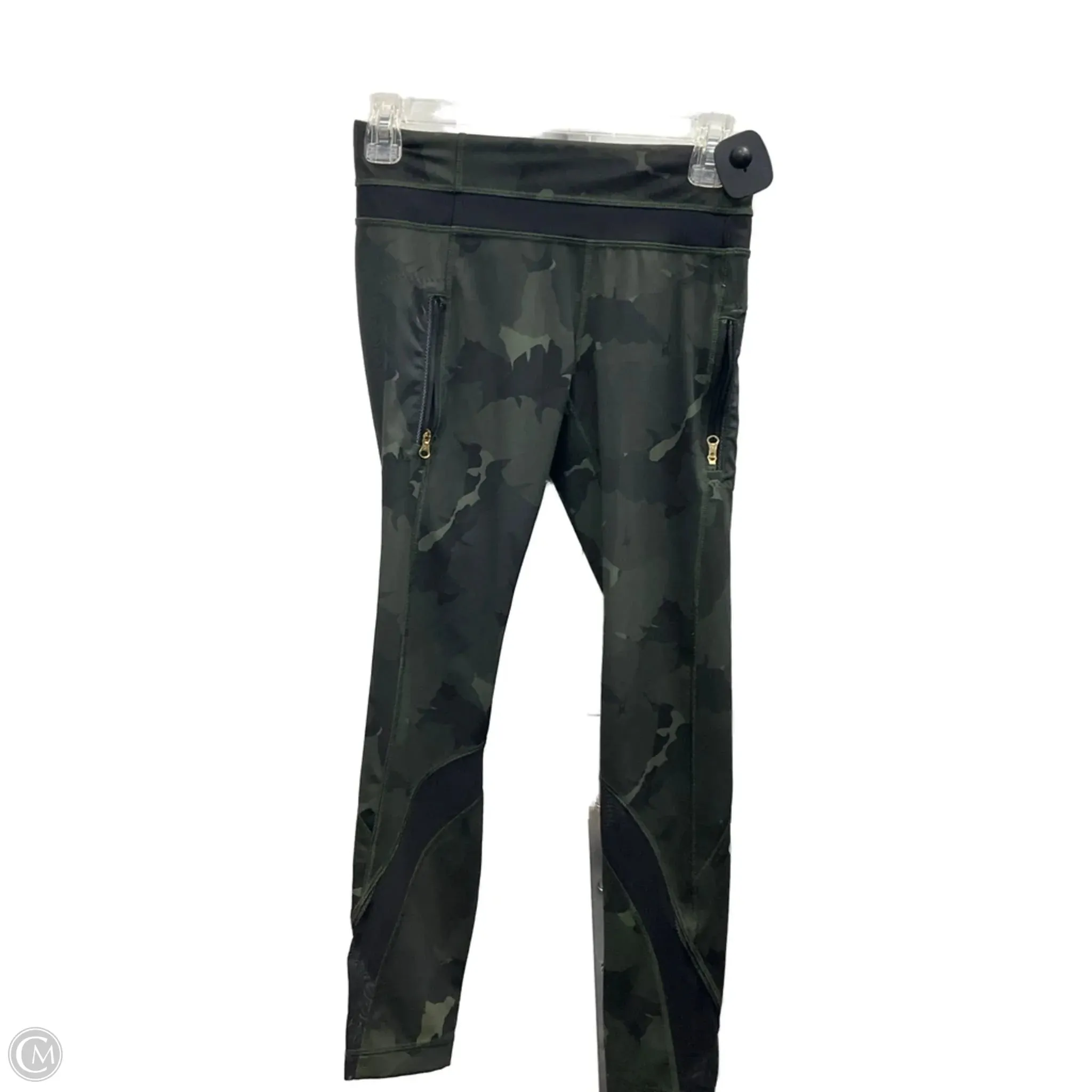 Athletic Leggings By Lululemon In Camouflage Print, Size: 4 NonSlipInnerGrip