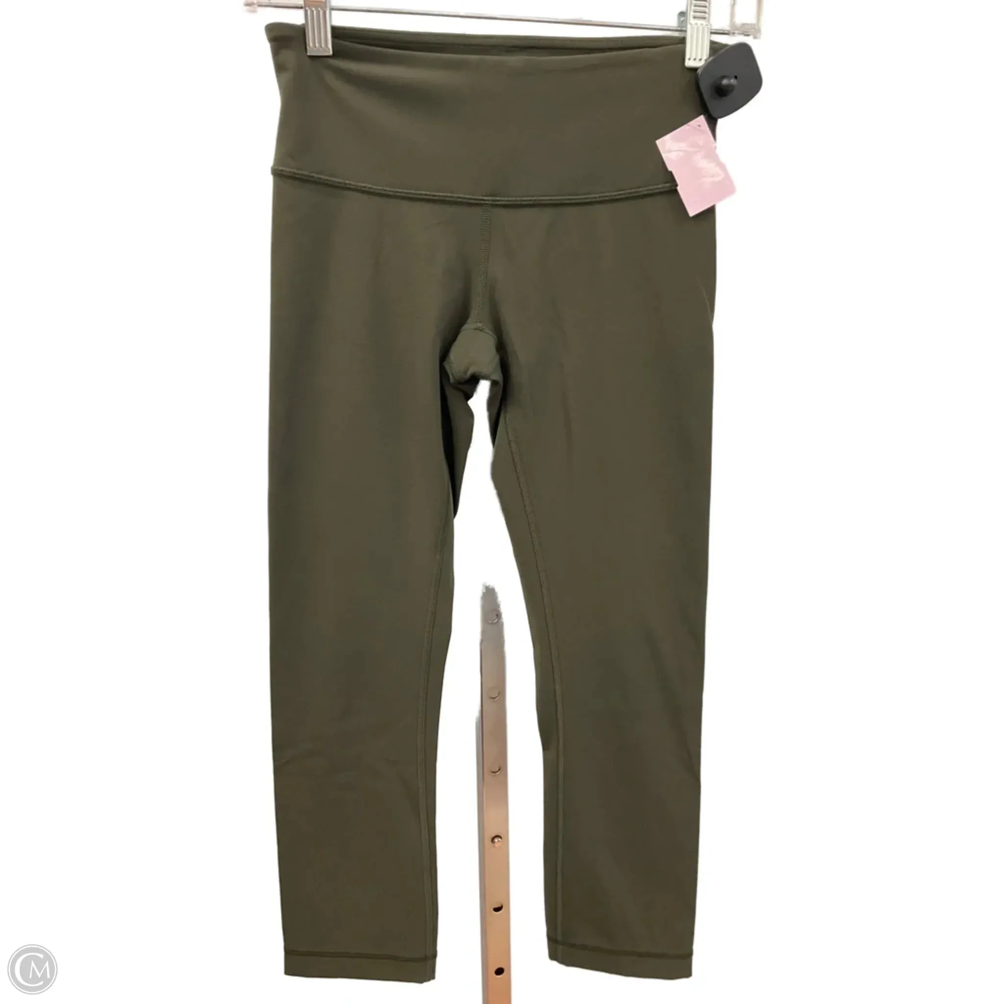 Web Glow Athletic Leggings Capris By Lululemon In Green, Size: 4
