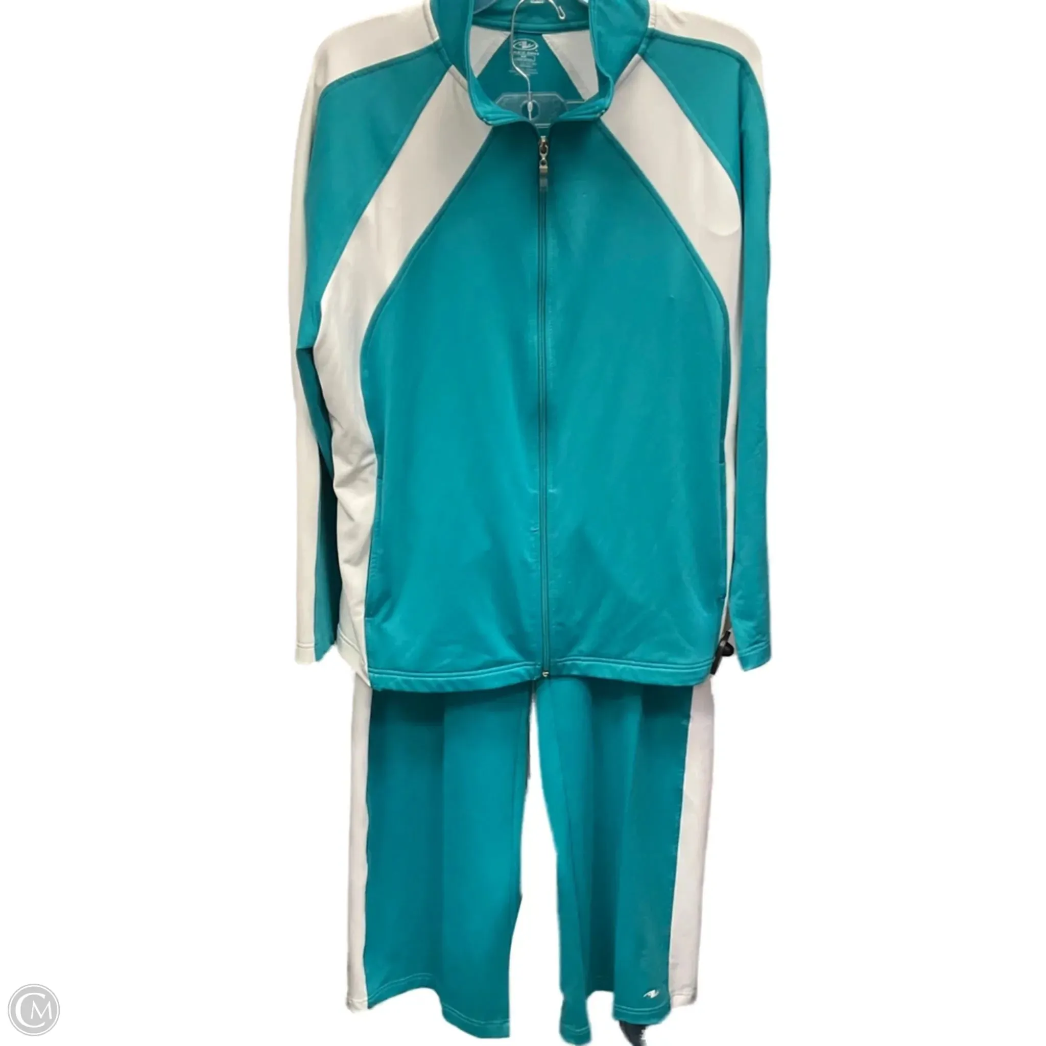 Vegan Mood Gentle Glow Athletic Pants 2pc By Athletic Works In Aqua, Size: 2x