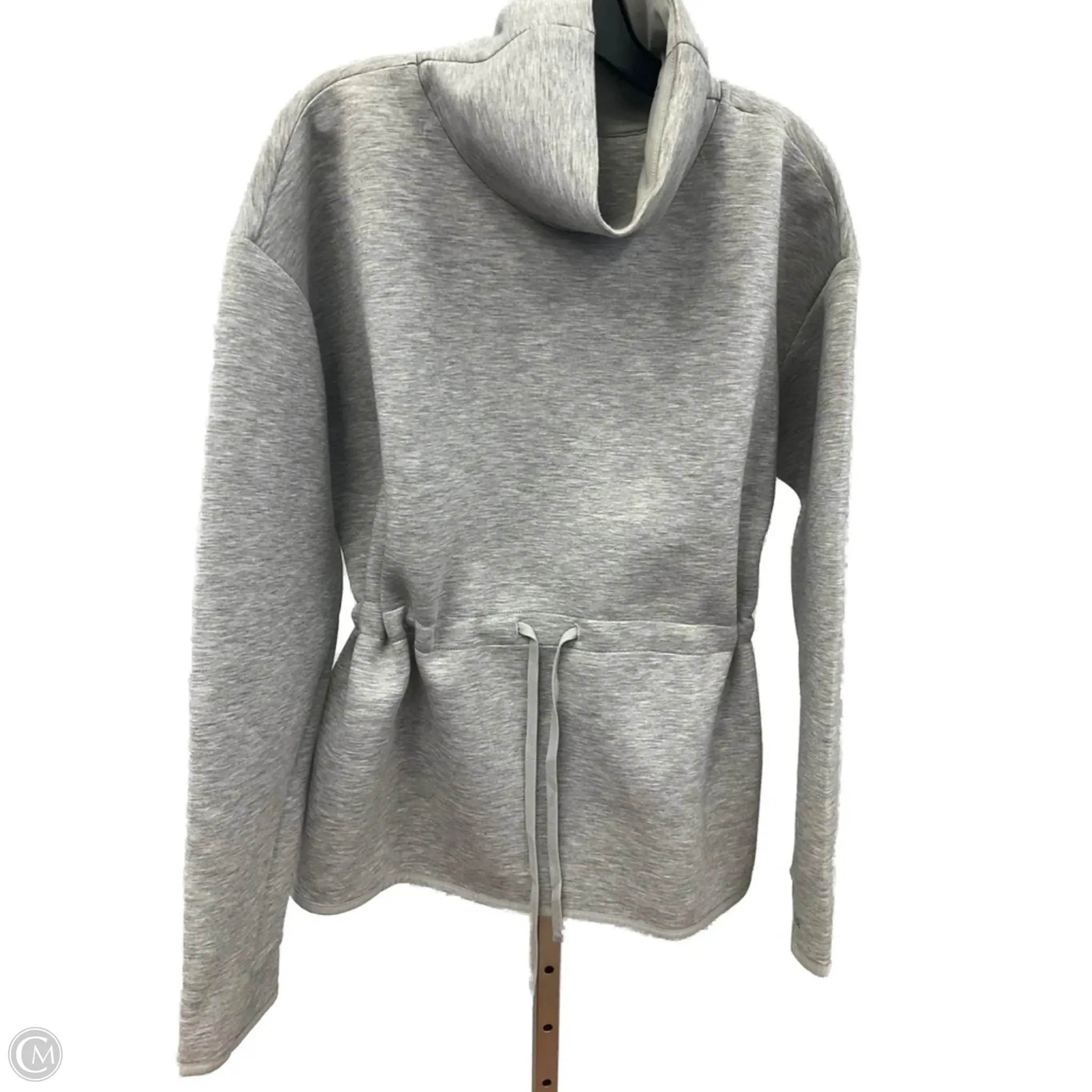SoftenedEdges PrecisionTailoring Athletic Top Long Sleeve Collar By Cmc In Grey, Size: L