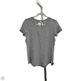 Athletic Top Short Sleeve By Lululemon In Striped Pattern, Size: 6 Street Icon PreShrunk Cotton