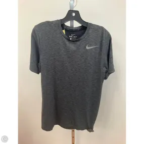 Athletic Top Short Sleeve By Nike In Grey, Size: S NonSlip Grips