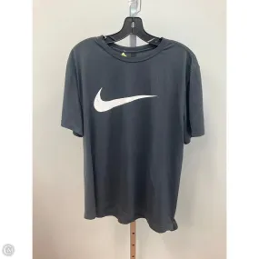 Athletic Top Short Sleeve By Nike In Grey, Size: Xl Art Mood Night Out
