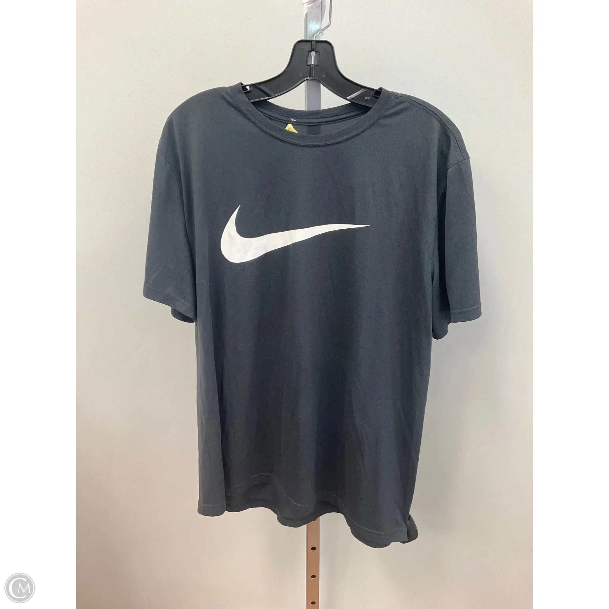 Athletic Top Short Sleeve By Nike In Grey, Size: Xl Art Mood Night Out