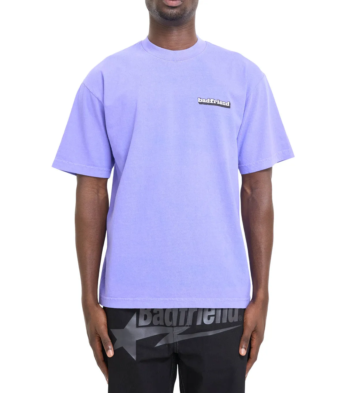 Photo Fit CoolingChannelFabric Badfriend Bar Logo T-Shirt Neon Blue
